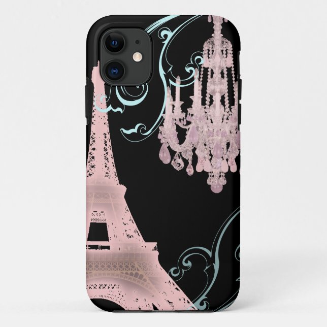 elegant french art paris eiffel tower Case-Mate iPhone case (Back)