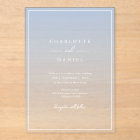 Elegant French Blue Gradient Acrylic Wedding