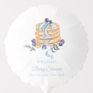 Elegant French Blueberry Pancake Baby Shower Balloon