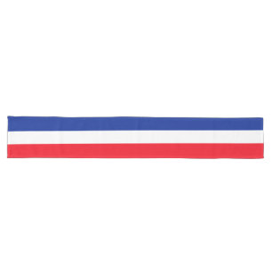Elegant French Flag Tricolor (108") Long Table Runner