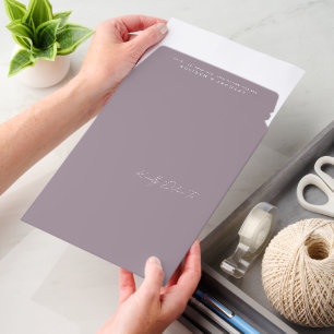 Elegant French Lilac Wedding Thick Cardstock Envelope Mailers