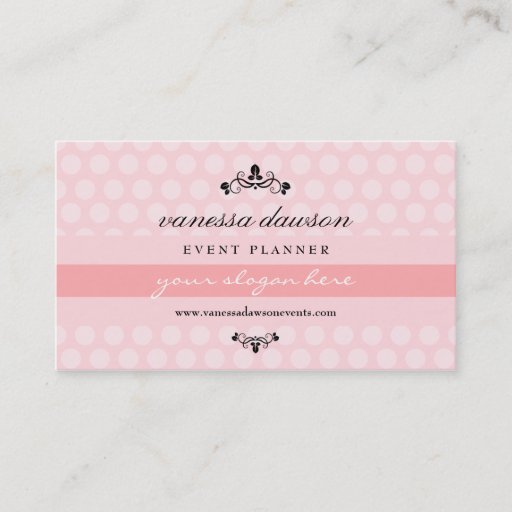 Customizable Elegant French Pink Simple Professional Trendy Business Card Template