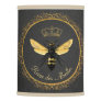 Elegant French Queen Bee Gray Gold Yellow Lamp Shade