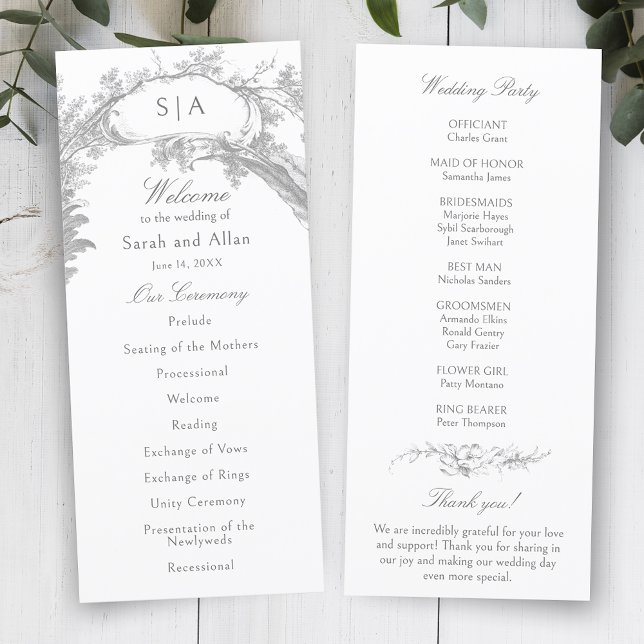 Elegant French Rococo Floral  Program (Creator Uploaded)