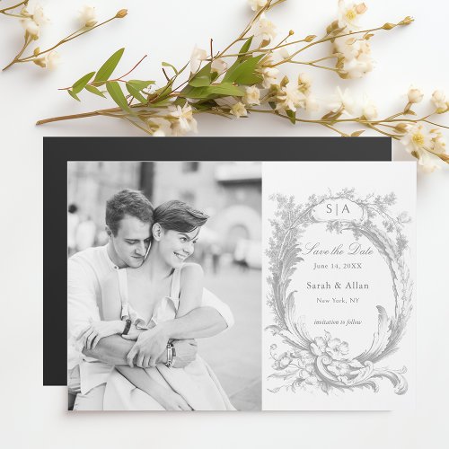 Elegant French Rococo Photo Save the Date