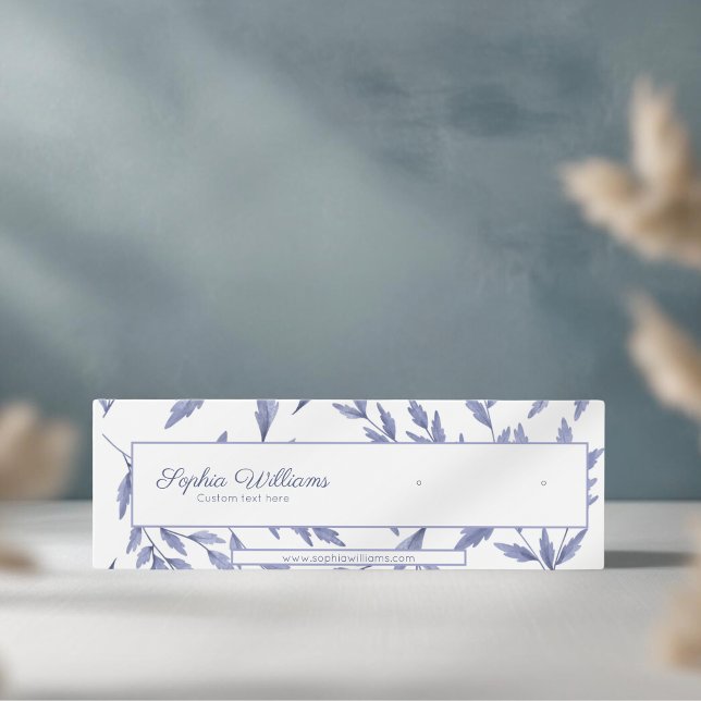 Elegant french toile blue mini stud display card (Creator Uploaded)