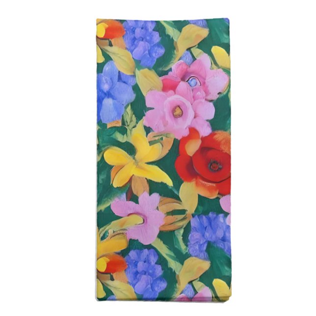 Elegant Frida Kahlo Inspired Dinner Napkins (Folded)