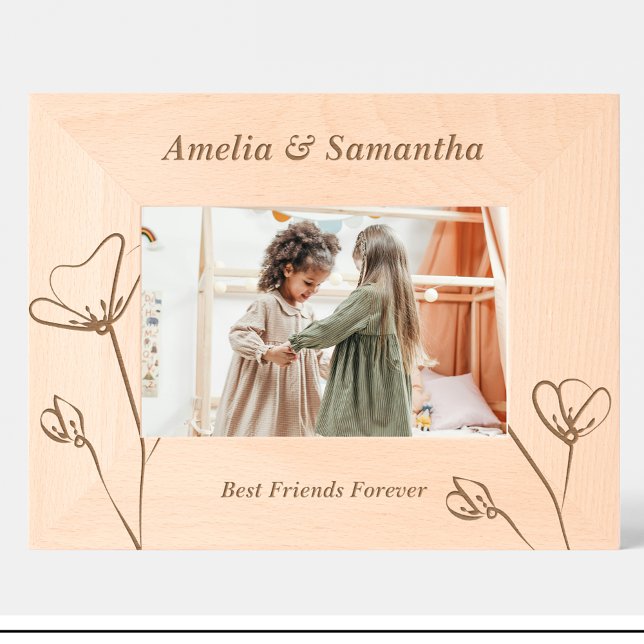 Elegant Friends Flowers Custom Wood Frames (Creator Uploaded)