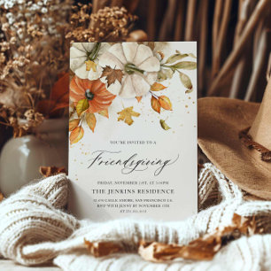 Elegant Friendsgiving Invitation