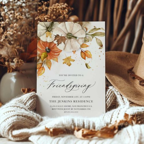 Elegant Friendsgiving Invitation