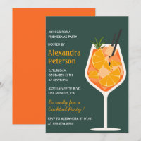 Elegant Friendsmas invitations Cocktail Modern