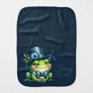 Elegant Frog Baby Burp Cloth