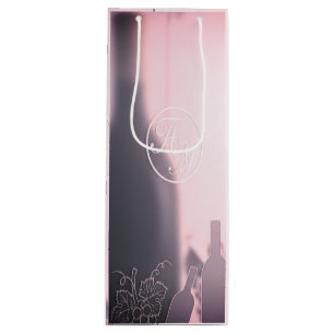 Elegant Frosted Wine Gift Bag