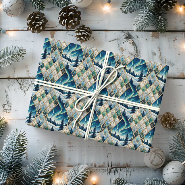 Elegant Frozen Landscape Holiday Wrapping Paper (Creator Uploaded)