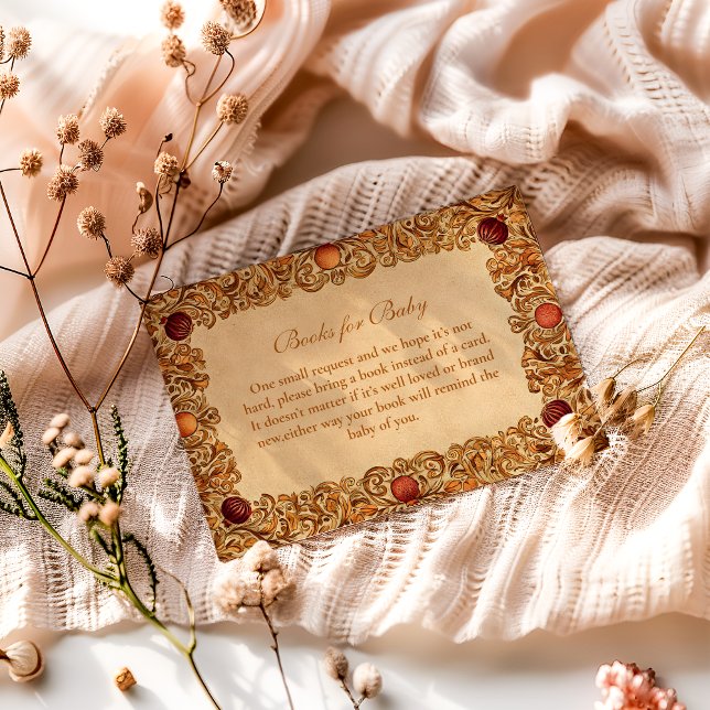 Elegant Fruit and Foliage Diapper Raffle Enclosure Card (Creator Uploaded)