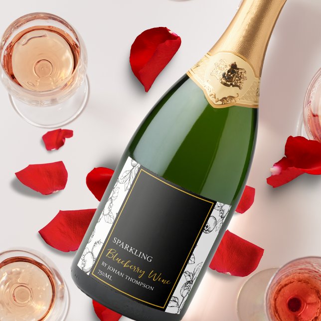 Elegant Fruit Sparkling Blueberry Wine Black Label (Creator Uploaded)