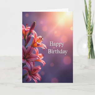 Elegant Fuchsia Bloom Card