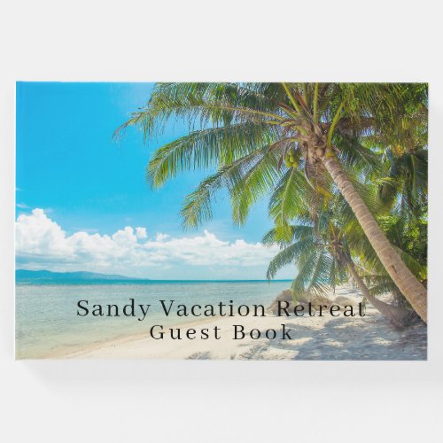Elegant Full Photo Vacation Rental Guest Book