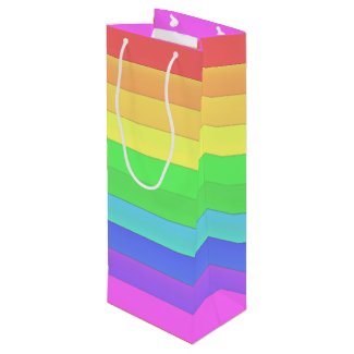 Elegant & Fun Colorful All Over Rainbow Stripes