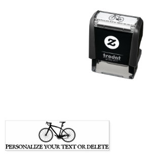 Elegant Fun Retro Bicycle Cool Personal Stationery Self-inking Stamp