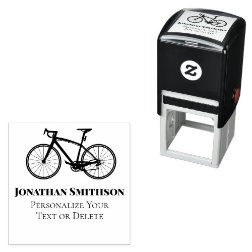 Elegant Fun Retro Bicycle Cool Personal Stationery Self_inking Stamp