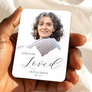 Elegant Funeral Keepsake Photo Memorial Favor Magnet