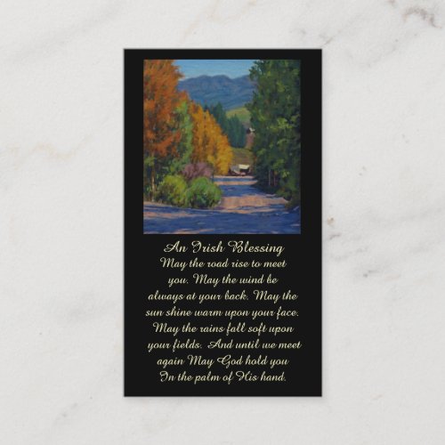 Elegant Funeral Memorial Service Card