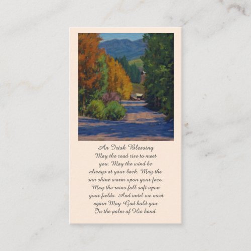 Elegant Funeral Memorial Service Card