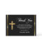 Elegant Funeral Religious Gold Cross THANK YOU