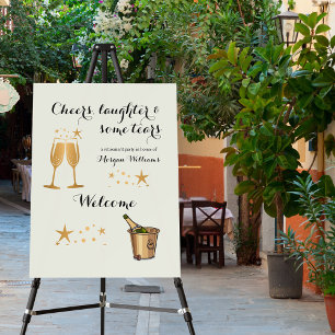 Elegant Funny Cheers Laughter Tears Retirement  Foam Board