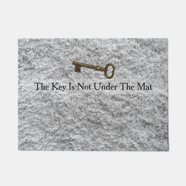 Elegant Funny Novelty Glam Faux Carpet Pattern Doormat (Front)