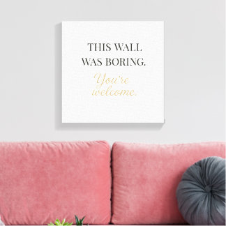 Elegant Funny Wall Canvas – Minimal Decor Art