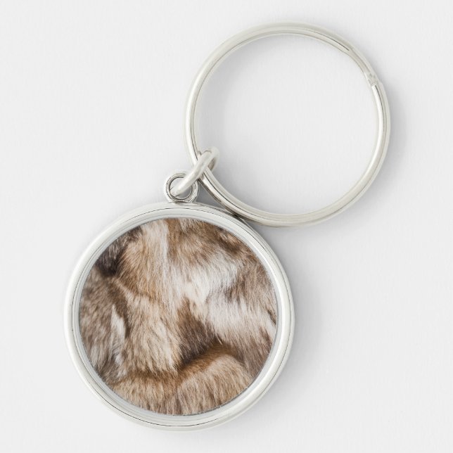 Elegant fur texture keychain (Front)