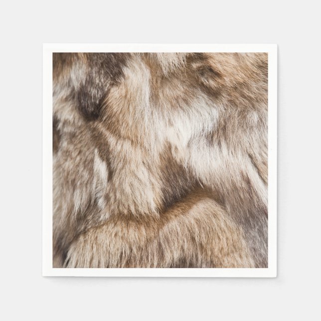 Elegant fur texture napkins (Front)