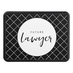 Elegant Future Lawyer Check Pattern Hitch Cover