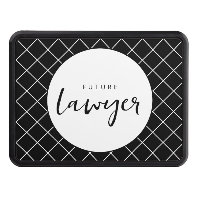 Elegant Future Lawyer Check Pattern Hitch Cover (Front)