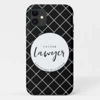 Elegant Future Lawyer Check Pattern Personalized