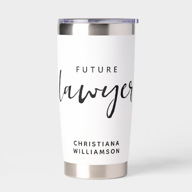 Elegant Future Lawyer Personalized Insulated Tumbler (Left)