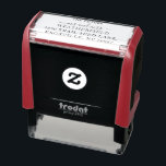 Elegant Future Mr and Mrs Return Address Self-inking Stamp<br><div class="desc">Easy to edit clear self inking stamp with a couple's name and street address you can change by clicking on the "Personalize" button above. Perfect for the return address on thank you cards,  we've moved notifications,  and letters.</div>