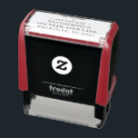 Elegant Future Mr and Mrs Return Address Self-inking Stamp<br><div class="desc">Easy to edit clear self inking stamp with a couple's name and street address you can change by clicking on the "Personalize" button above. Perfect for the return address on thank you cards,  we've moved notifications,  and letters.</div>