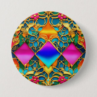 Elegant Futuristic French Mansion Interior Button