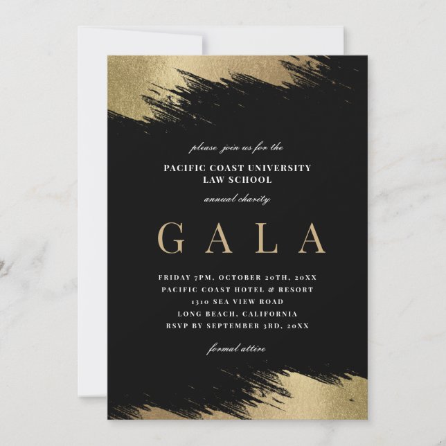 Elegant Gala Party Invitation (Front)