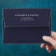 Elegant Galaxy Blue Moons Wedding Envelope | Zazzle