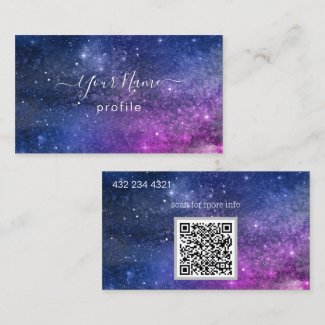 elegant galaxy business card