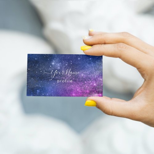 elegant galaxy business card