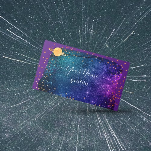 elegant galaxy no2 business card