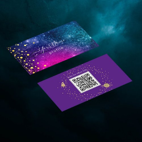 elegant galaxy no2 business card