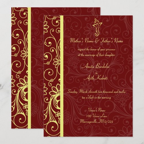 Ganapati Wedding Invitations