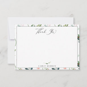 Elegant Garden Botanical Thank You Note Card