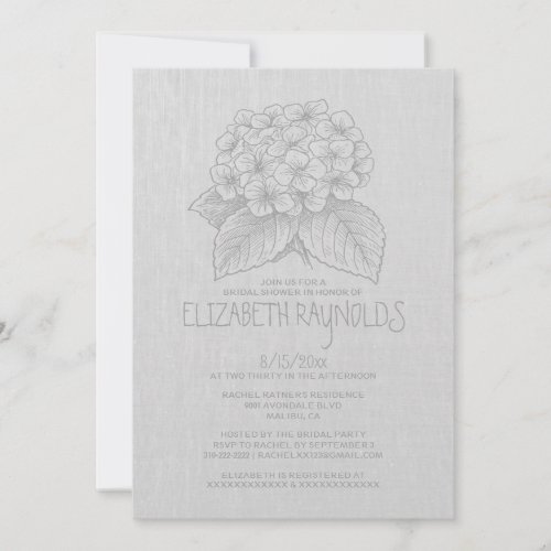 Elegant Garden Bridal Shower Invitations